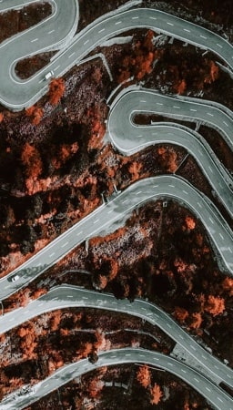 A image of the sky from above